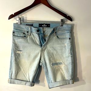 Hollister Skinny Denim Shorts 9”